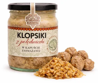 Produktbild von Frikadellen aus Schweinefilet in gebratenem Kraut 370g - Schronisko Bukowina