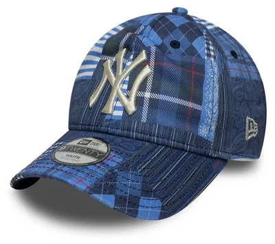 Productafbeelding van New Era 9Twenty kinderpet, patchwork design, New York Yankees, marineblauw, voor kinderen