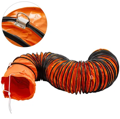 Obrázok produktu pre SucceBuy, 7,6 metrový PVC flexibilný had, flexibilný priemyselný had, prenosný výfukový had pre ventilátory s priemerom 250 mm