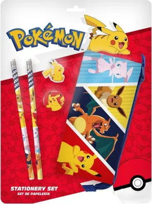 Obrázek produktu pro Sada psacích potřeb Pokémon se zápisníky, tužkami a samolepkami