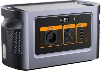 Produktbild von Prenosná elektrocentrála s 1008Wh batériou so zásuvkami na striedavý prúd, USB porty, solárny núdzový generátor pre vonkajšie prostredie, núdzové situácie, výpadky prúdu (watty, 1200)