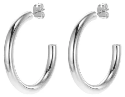 Produktbild von Damenohrringe Michael Kors SMALL HOOP Edelstahl Silberfarben