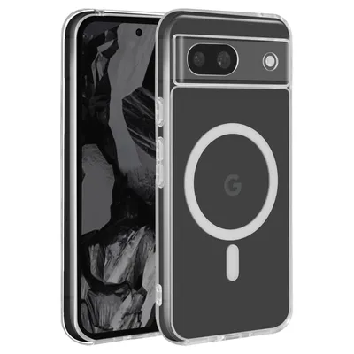 Produktbild von Avizar, MagSafe Schutzhülle Google Pixel 8a Harte Rückseite Weicher Rand, Transparent