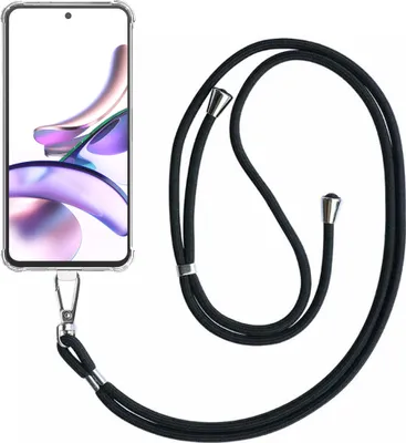 Image de Housse de téléphone pour Motorola
Moto G23 Transparent Antichoc avec Lanière Universelle Détachable -
Housse silicone antichoc avec dragonne - Smartphonics