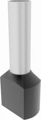 Immagine prodotto di 100pz puntali gemelli isolati neri 2x1,5mm2/8mm TE1508 Elpromet 0361