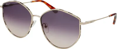 Produktbild von Salvatore Ferragamo SF264S ROSE GOLD/VIOLET SHADED 60/15/140 Damenbrillen Sonnenbrillen