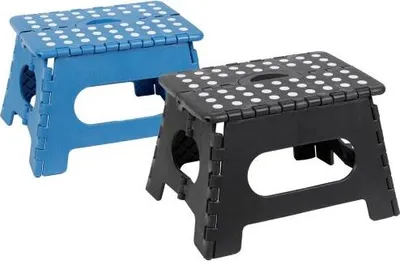 Produktbild von Klapptritt, Farbig Sort. Grau, Blau