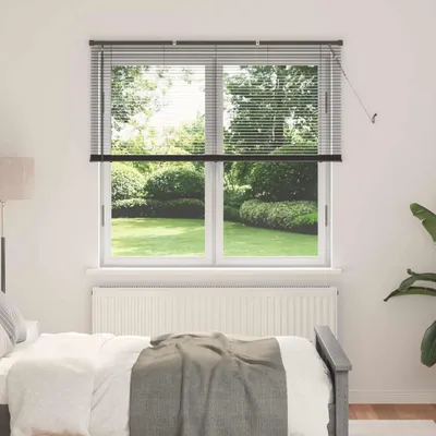 Zdjęcie produktu dla Żaluzja wenecka Srebrnoszary 150 x 130 cm 25 mm PVC