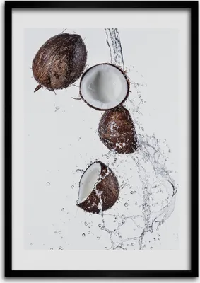 Produktbild von Bild - Bilderrahmen - Foto - 70 cm x 100 cm - MDF - Rahmen - Wandkunst - Kokosnuss