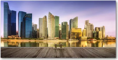 Produktbild von Tulup® Leinwandbild - 140x70 cm - Wandkunst - Drucke auf Leinwand - Leinwanddruck  - Sehenswürdigkeiten & Architektur - Mehrfarbig - Singapur