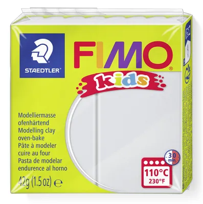 Zdjęcie produktu dla Staedtler FIMO 8030080, Glinka do modelowania, Szary, Dziecko, 8 szt., 1 kol., 110 °C