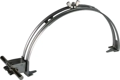 Produktbild von DEHN Dachleitungshalter, DEHNgrip, NIRO, H 20mm, für Rd 8mm, verstellbar 180-280mm, 1 Stk.