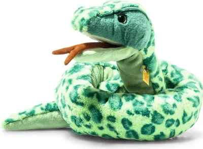 Zdjęcie produktu dla Steiff 095375 Wąż dżinowy, pluszowy, 130 cm, jasnozielony