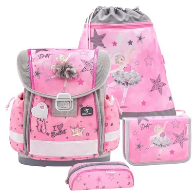 Produktbild von Belmil Schulranzen Set Mädchen "Ballerina" 1.Klasse CLASSY mit Regenschutz
