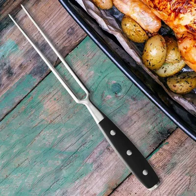 Image de Fourchette de cuisine universelle en acier inoxydable, passe au lave-vaisselle