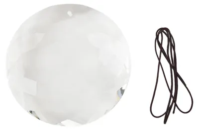 Produktbild von Prisma-Anhänger, Sonnenfänger, Ornament mit Umhängeband, polierter, hängender Kristall, Regenbogen-Maker für Fenster, Foto-Requisiten, Dekoration, tra