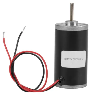 Productafbeelding van 31ZY Permanentmagneet gelijkstroommotor met koolborstels, draairichting vooruit/achteruit (12 V, 8000 tpm)