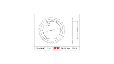 Image de RK Kettenrad 530 42Z Stahl Silber