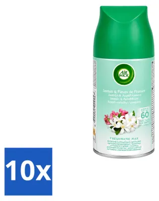 Obrázek produktu pro 10 kusů náplně do osvěžovače vzduchu Air Wick Freshmatic – vůně "Jarní rosa" – 250 ml – výhodný balení