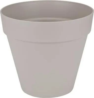 Immagine prodotto di elho® Fioriera a soppalco Urban 50 grigio tenue con rotelle Ø 49 cm - plastica