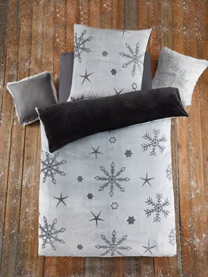 Produktbild von Optidream Mikrofaser Cashmere Like Bettwäsche 135 x 200 cm Bettbezug 135 cm x 200 cm  Kopfkissenbezug 80 x 80 cm Grau-Anthrazit grau / anthrazit