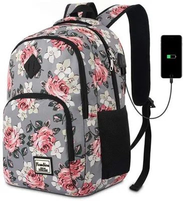 Image de Sac d'école pour femme avec compartiment pour ordinateur portable, voyage, université