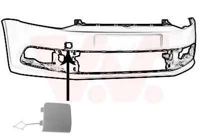 Produktbild von VAN WEZEL 5814587 Stoßstangen & -verstärker Klappe Abschlepphaken für VW Polo Schrägheck (6R1, 6C1) POLO Van (6R)