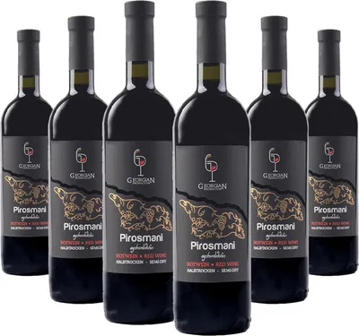 Produktbild von Weinpaket Pirosmani von Georgian Production Rotweine halbtrocken