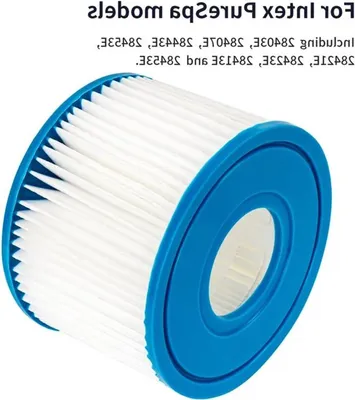 Set von 6 Schwimmbadfiltern für Intex PureSpa Typ S1 - Ideal für aufblasbare Schwimmbecken, austauschbare Kartusche und