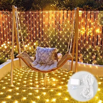 Zdjęcie produktu dla Zasłona świetlna LED 2X2M do sypialni salon dekoracja 144 diody
