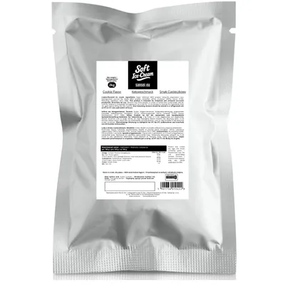Image de Sansei Préparation pour glace à l’italienne saveur biscuit, 2 kg