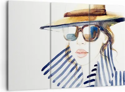 Produktbild von Bild auf Leinwand - Leinwandbild - Frau Gesicht Lippen - 105x70cm - Wand Bild - Wanddeko - Leinwanddruck - Bilder - Kunstdruck - Wanddekoration - Leinwand bilder - Wandkunst - CE105x70-3957