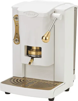Produktbild von Faber Italia NSMPBIABBAS Automatische/manuelle Kaffeepadmaschine Gold und Weiß