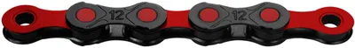 Produktbild von KMC DLC 12 WAXED 12s Kette E-Bike 126 links DLC-gewachst schwarz-rot