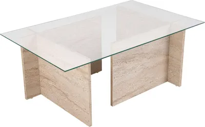 Produktbild von Dmora Couchtisch Illasi 105x65x40h cm Beige mit Ablage
