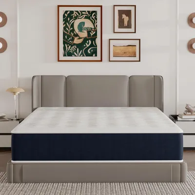 Image de Matelas DEWINNER 180 x 200 cm, mousse de 28 cm et mousse à mémoire de forme, soutien parfait et haute résilience, respirant, 7 zones