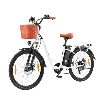 Obrázok produktu pre Elektrický bicykel TTGO YY-26ST - Motor 250W Batéria 36V14.5AH 26-Palcové Pneumatiky Maximálna Rýchlosť 25 km/h Mechanická Kotúčová Brzda - Biely
