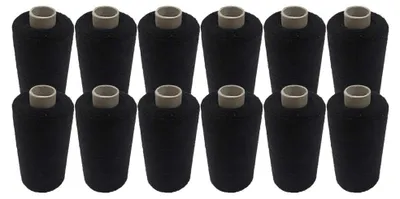 Nähgarn 500 m, 100% Polyester, schwarz, robust, für Nähmaschinen