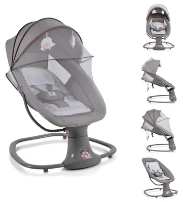 Produktbild von Moni Babywippe Axel 3 in 1 Schaukelfunktion Stubenwagen, Fernbedienung, Melodien
