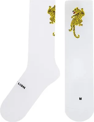 Image de Jimmy Lion Performance Leopard Crew-chaussettes Blanc EU 36-40 Hommes,Femmes Blanc EU 36-40