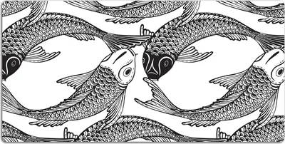 Produktbild von Schreibtischmatte Tischunterlage 100x50 cm Mauspad - Koifisch