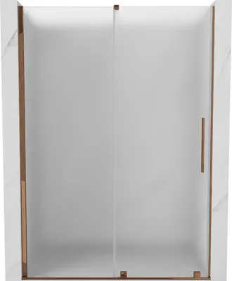 Produktbild von Mexen Velar Schiebeduschtür 160 cm, gefrostet, Roségold - 871-160-000-31-60