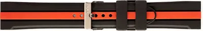 Produktbild von Piero Magli Uhrenarmband SILIKON schwarz rot für SEIKO CASIO 22mm 10060011