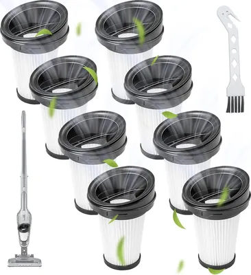 Produktbild von 8 Stück VCH9632 Filter für Grundig VCH9629 VCH9630 VCH9631 VCH9632 VCH9832 VCH9829 Handstaubsauger Filter Hepa Filter Ersatzfilter Ersatzteile Ustauschfilter,Ersetzen Sie # 9178008590