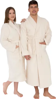 Produktbild von Hamur Domáci župan froté župan 100% bavlna prírodná farba Ecru Uni pre mužov a ženy (L/XL)