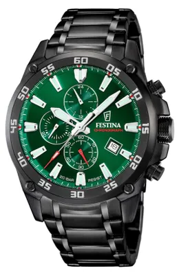 Zdjęcie produktu dla Zegarek męski, chronograf, zielona tarcza - Festina Model: 20735_2