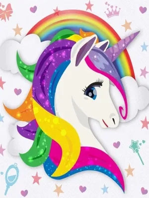 Produktbild von Malen nach Zahlen 5d Diamond Painting Funkelndes Einhorn Malen nach Zahlen 15x20cm