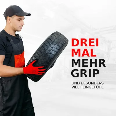 Robuste und bequeme Arbeitshandschuhe Größe 7 für Damen und Herren - Gartenhandschuhe mit Latexbeschichtung