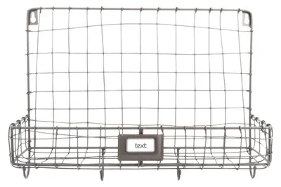Image de Panier mural- 1 compartiment - L 13,8 cm x l 39,2 cm x H 28,7 cm