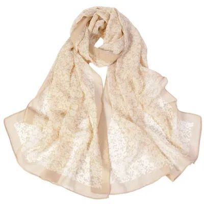 Produktbild von Damen Schal Stola Halstuch aus Chiffon 160 x 50 cm Maschinenwaschbar